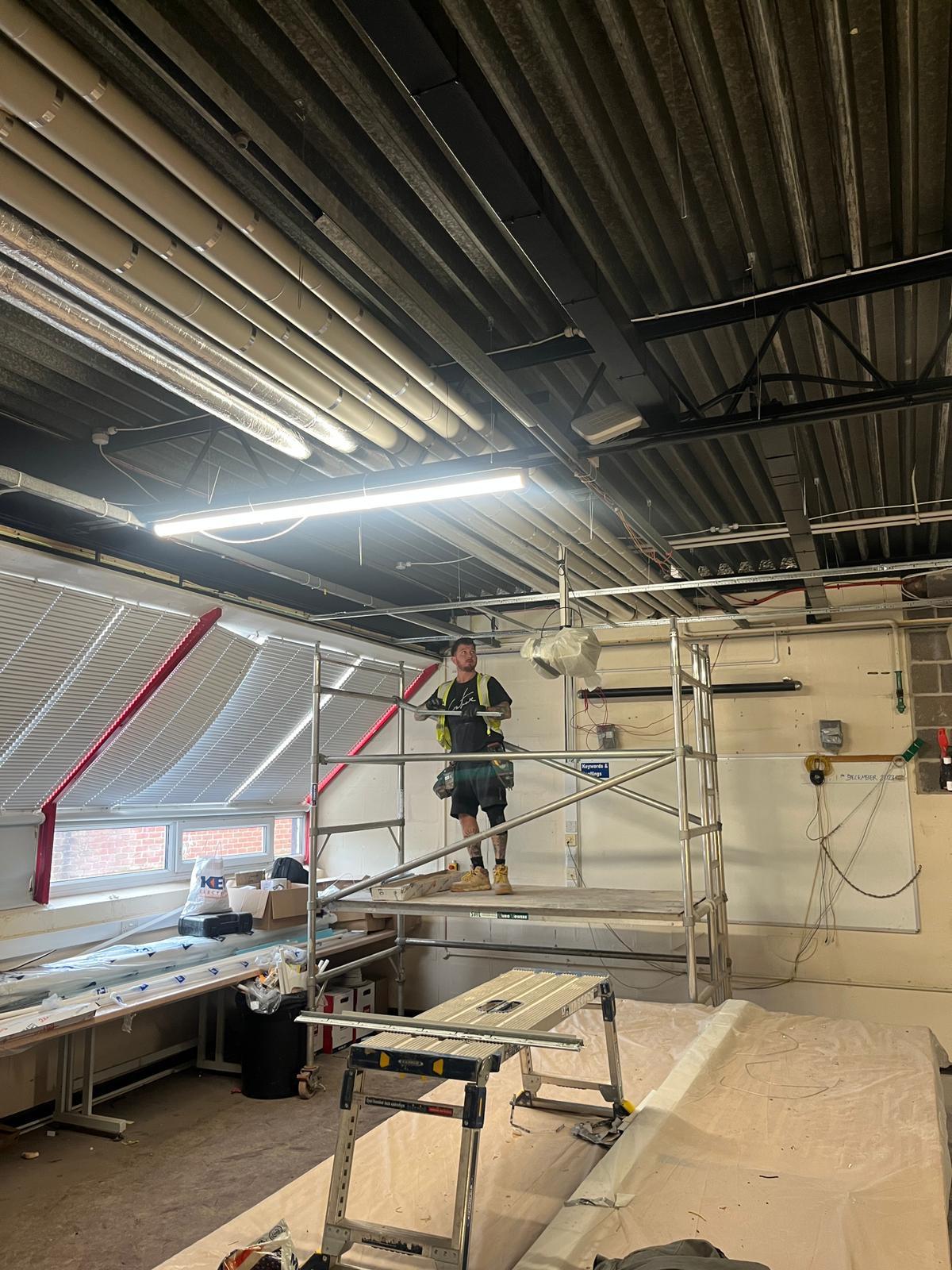 Installation of new roof